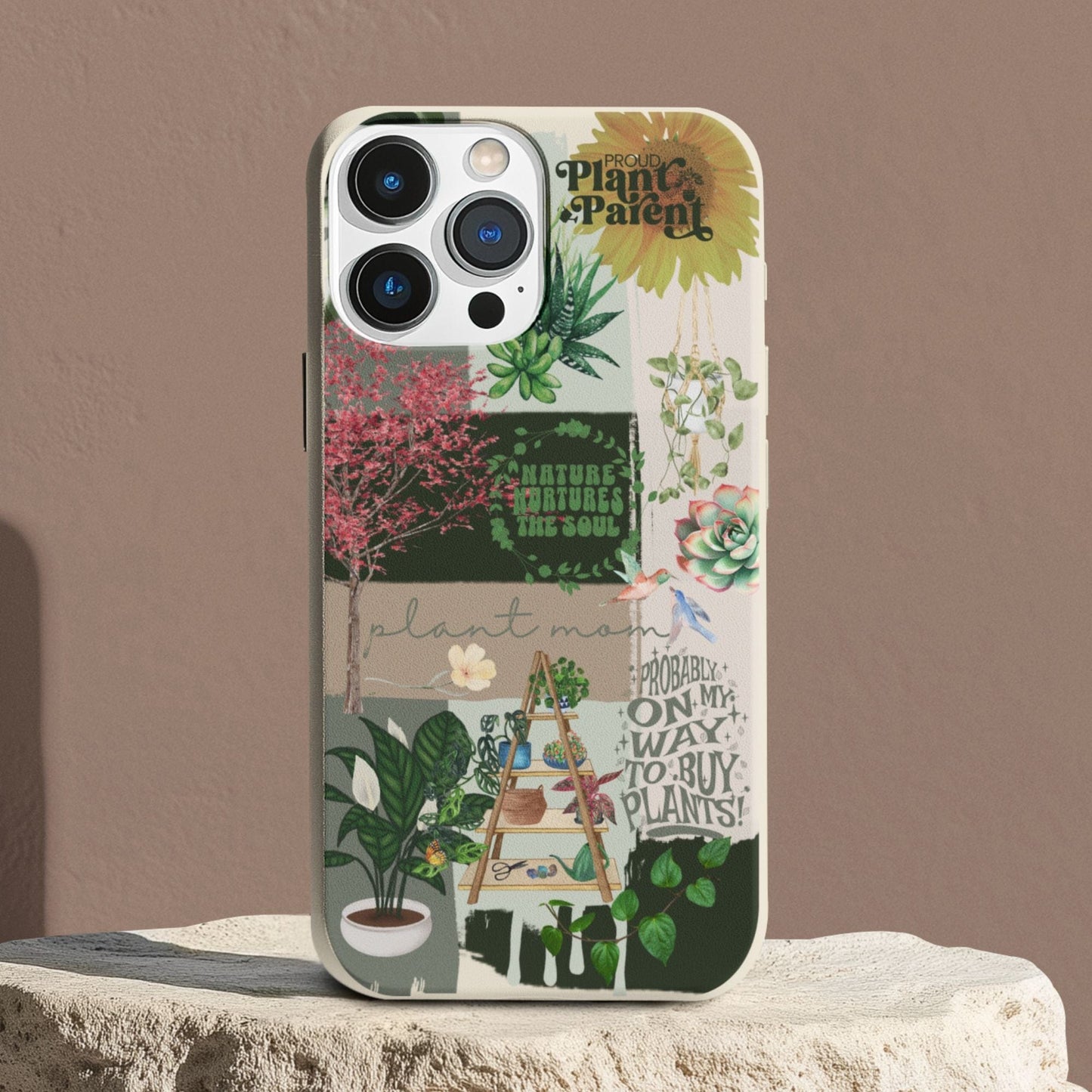 Stepping Green Phone Case Plant Mood Board 2 Bio Case