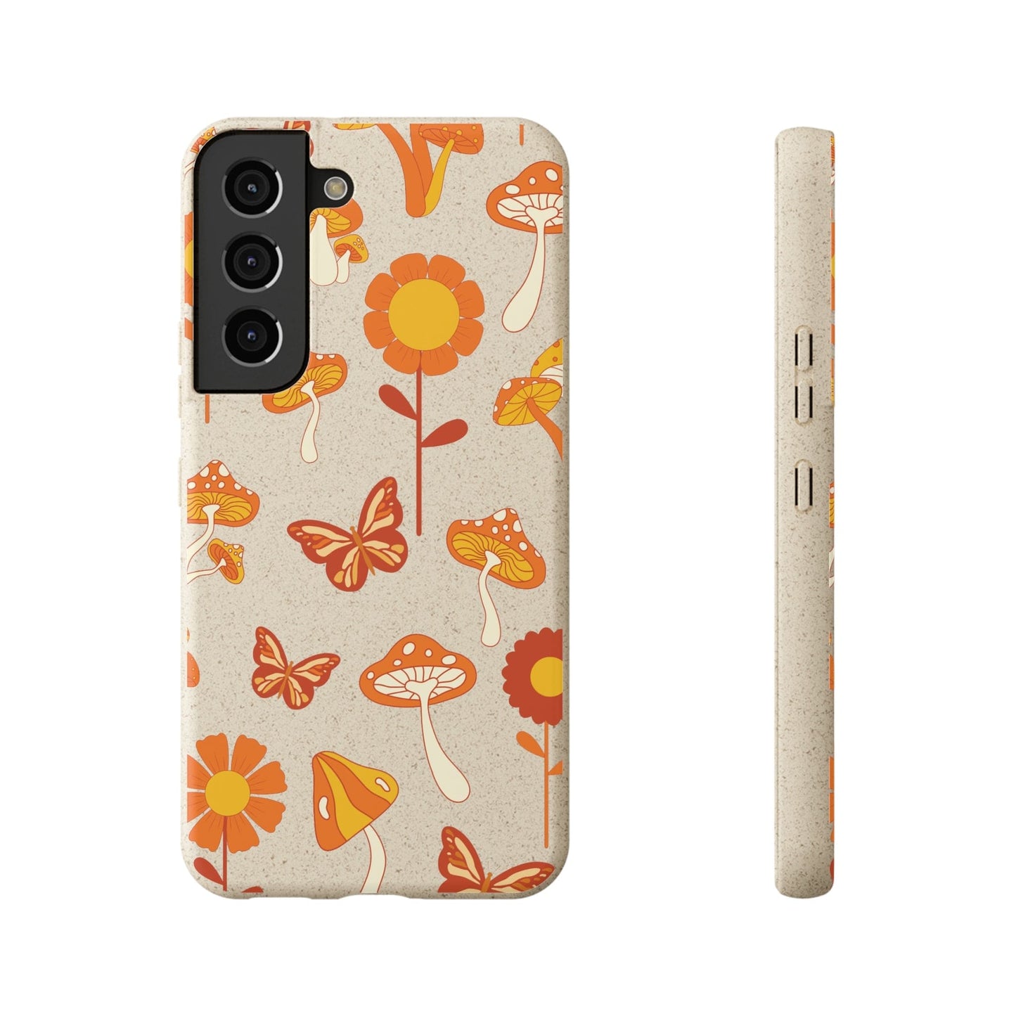 Stepping Green Phone Case Retro Mushroom Bio Case