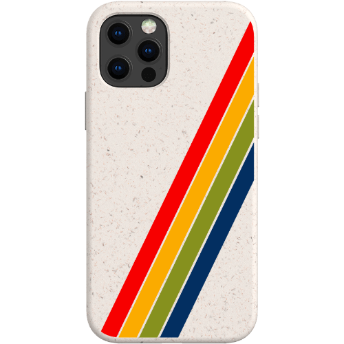 Stepping Green Phone Case Retro Stripes Diagonal Bio Case