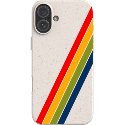 Stepping Green Phone Case Retro Stripes Diagonal Bio Case