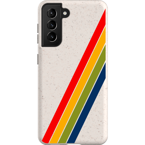 Stepping Green Phone Case Retro Stripes Diagonal Bio Case