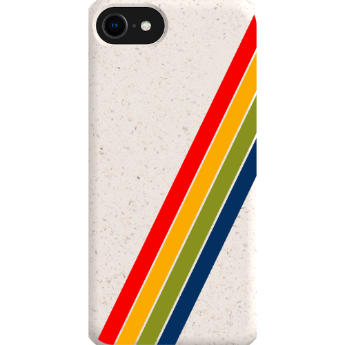 Stepping Green Phone Case Retro Stripes Diagonal Bio Case