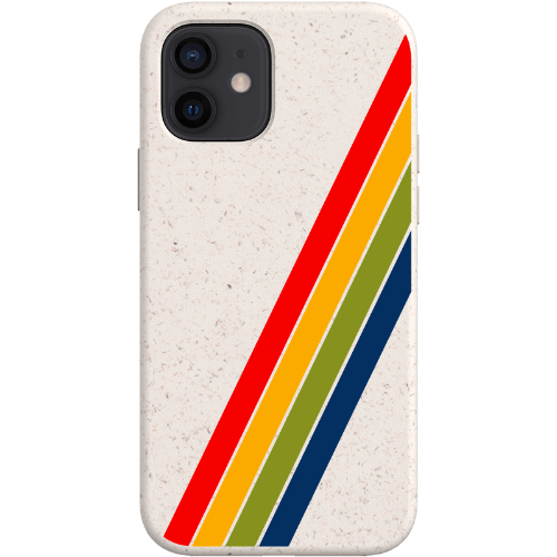 Stepping Green Phone Case Retro Stripes Diagonal Bio Case
