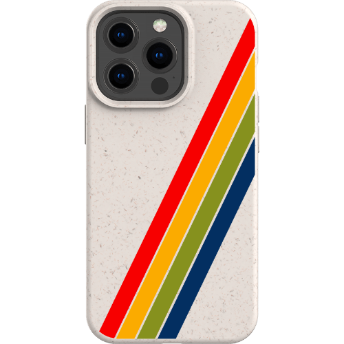 Stepping Green Phone Case Retro Stripes Diagonal Bio Case