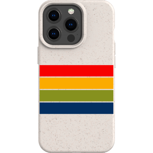 Stepping Green Phone Case Retro Stripes Horizontal Bio Case