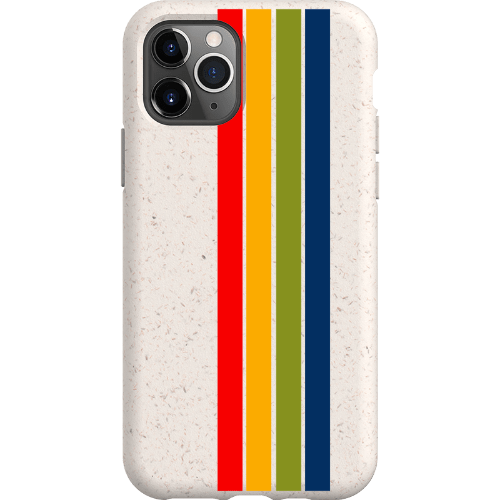 Stepping Green Phone Case Retro Stripes Vertical Bio Case