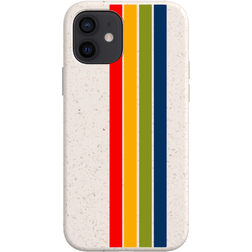 Stepping Green Phone Case Retro Stripes Vertical Bio Case
