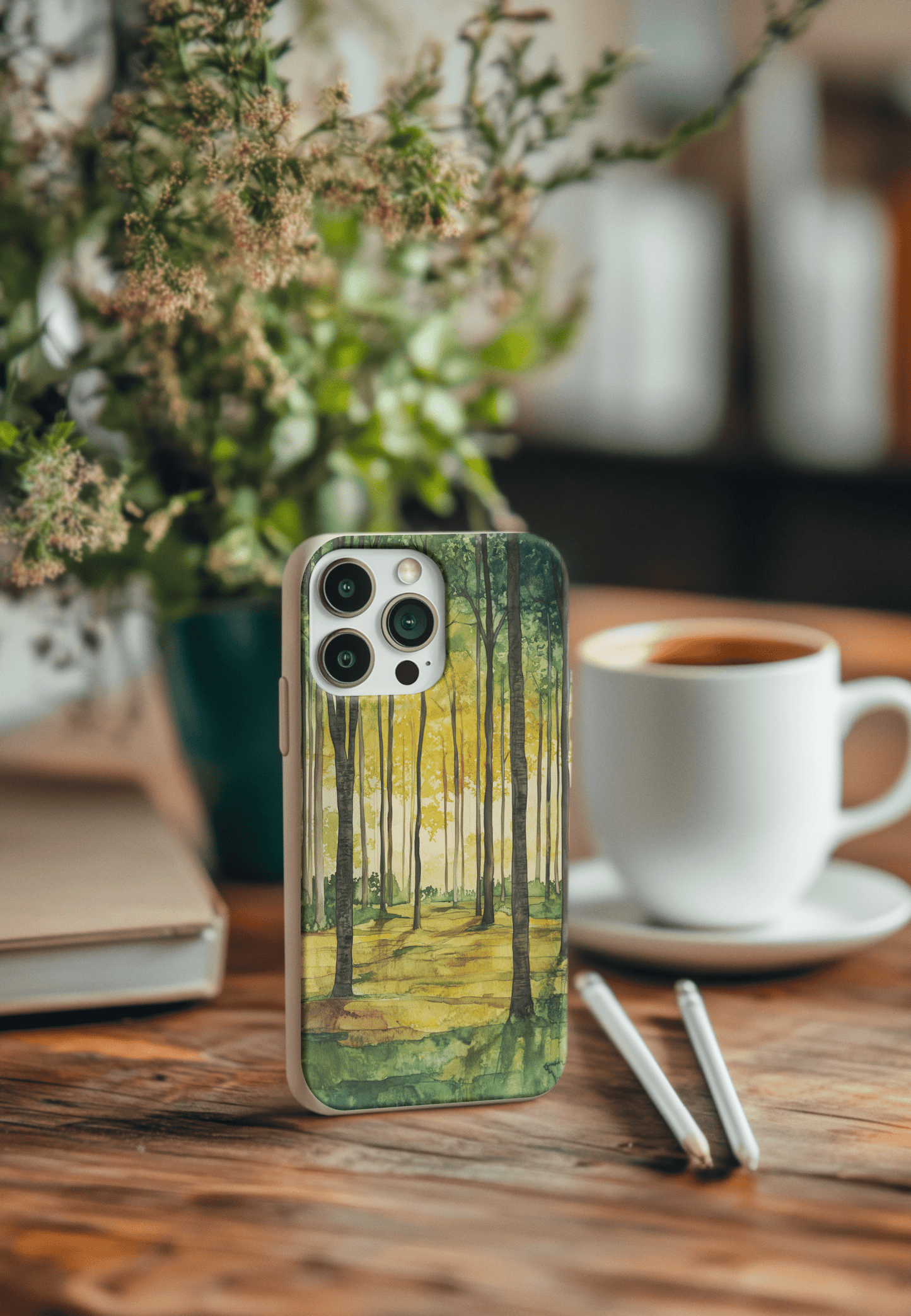 Stepping Green Phone Case Serene Forest Bio Case