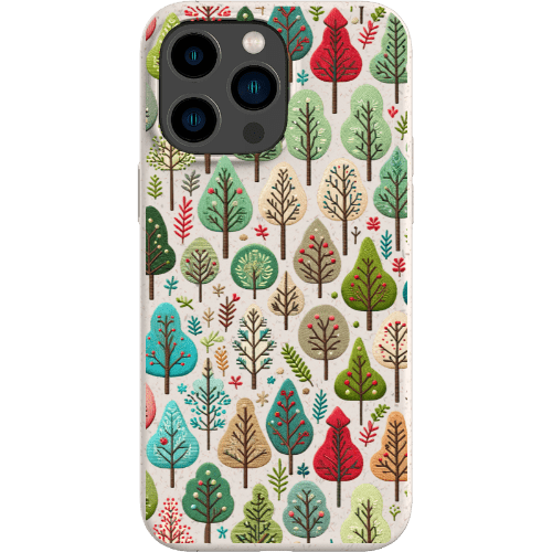 Stepping Green Phone Case Small Festive Trees Bio Case