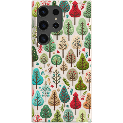 Stepping Green Phone Case Small Festive Trees Bio Case