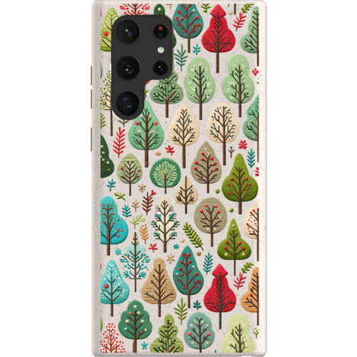 Stepping Green Phone Case Small Festive Trees Bio Case