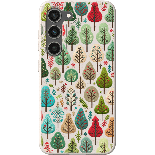 Stepping Green Phone Case Small Festive Trees Bio Case