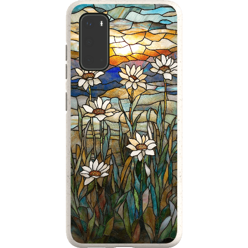 Stepping Green Phone Case Stained Glass Daisies Bio Case