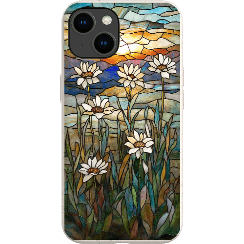 Stepping Green Phone Case Stained Glass Daisies Bio Case