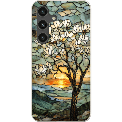 Stepping Green Phone Case Stained Glass Magnolia Tree Bio Case