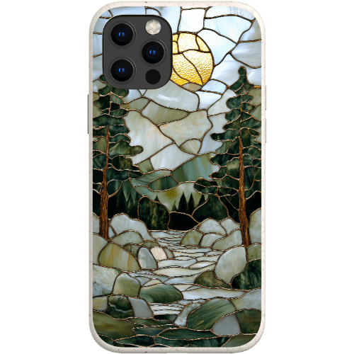 Stepping Green Phone Case Stained Glass Mountain Creek 1 Bio Case