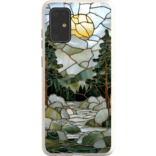 Stepping Green Phone Case Stained Glass Mountain Creek 1 Bio Case
