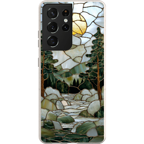 Stepping Green Phone Case Stained Glass Mountain Creek 1 Bio Case