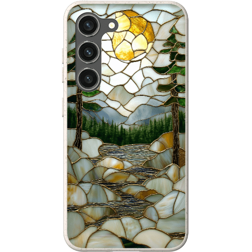 Stepping Green Phone Case Stained Glass Mountain Creek 2 Bio Case