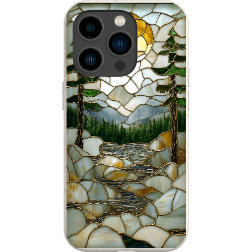 Stepping Green Phone Case Stained Glass Mountain Creek 2 Bio Case