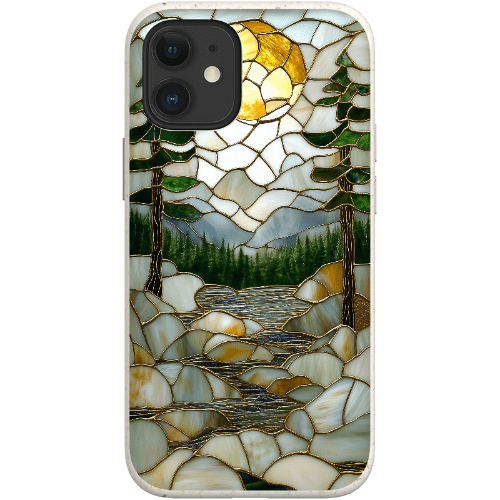 Stepping Green Phone Case Stained Glass Mountain Creek 2 Bio Case