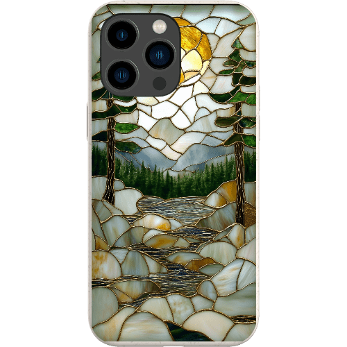 Stepping Green Phone Case Stained Glass Mountain Creek 2 Bio Case