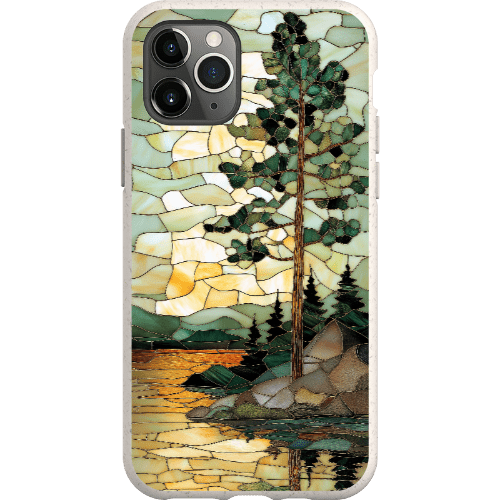 Stepping Green Phone Case Stained Glass Mountain Creek 3 Bio Case