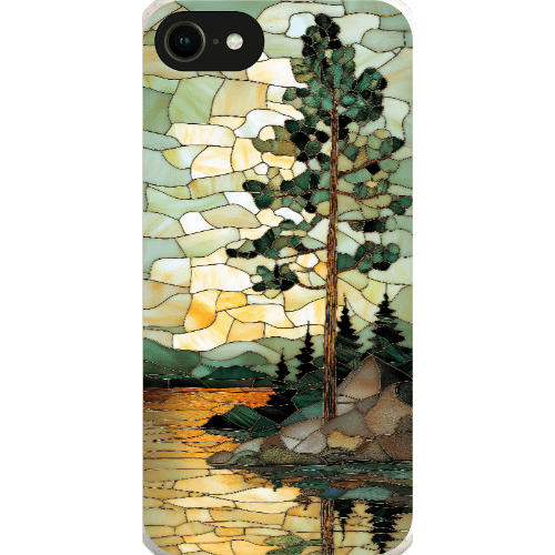 Stepping Green Phone Case Stained Glass Mountain Creek 3 Bio Case