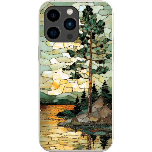 Stepping Green Phone Case Stained Glass Mountain Creek 3 Bio Case