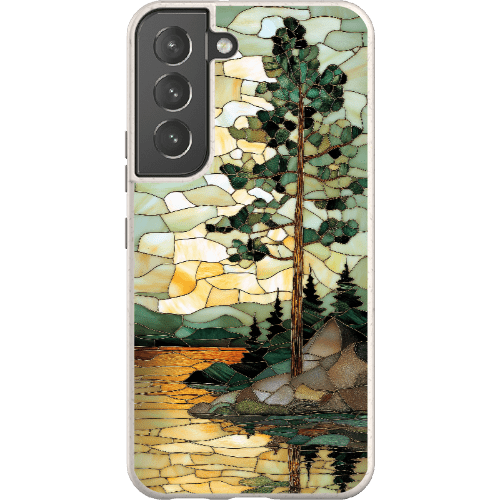 Stepping Green Phone Case Stained Glass Mountain Creek 3 Bio Case