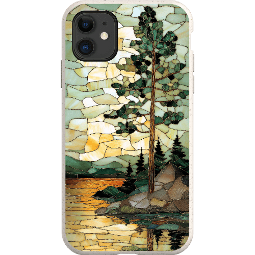 Stepping Green Phone Case Stained Glass Mountain Creek 3 Bio Case