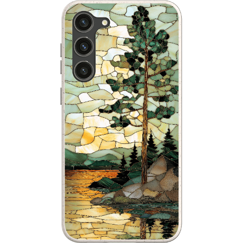 Stepping Green Phone Case Stained Glass Mountain Creek 3 Bio Case