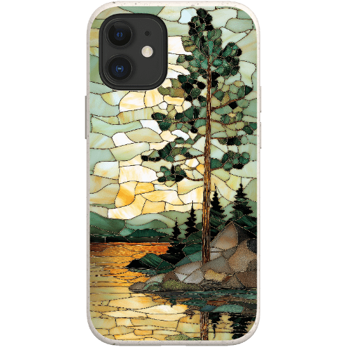 Stepping Green Phone Case Stained Glass Mountain Creek 3 Bio Case