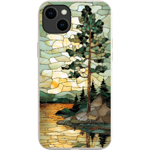 Stepping Green Phone Case Stained Glass Mountain Creek 3 Bio Case