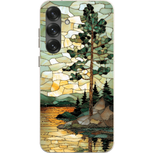 Stepping Green Phone Case Stained Glass Mountain Creek 3 Bio Case