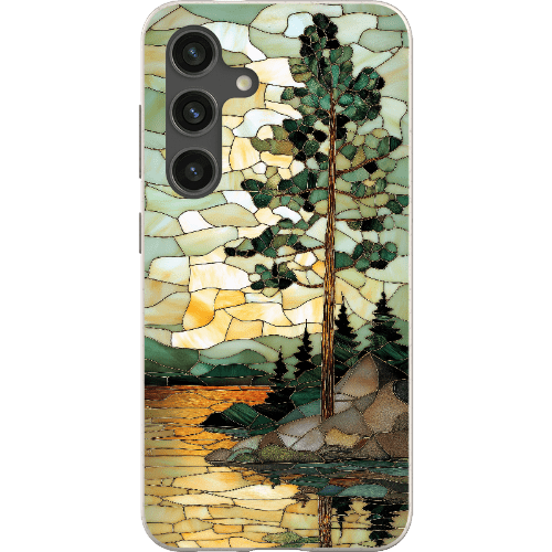 Stepping Green Phone Case Stained Glass Mountain Creek 3 Bio Case