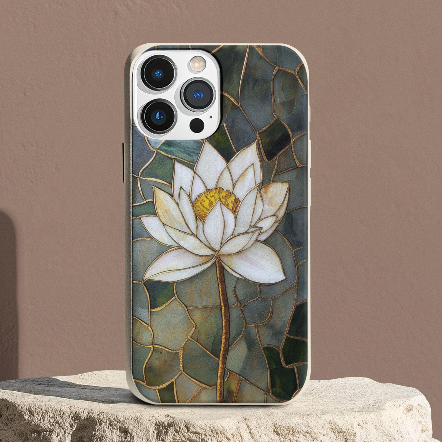 Stepping Green Phone Case Stained Glass White Lotus 2 Bio Case