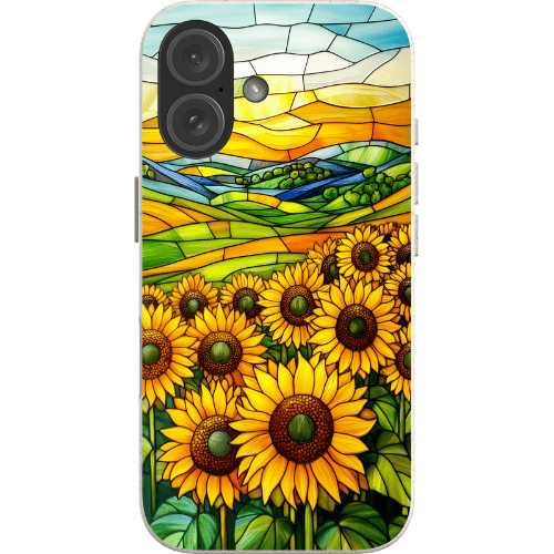 Stepping Green Phone Case Sunflowers Stained Glass Bio Case