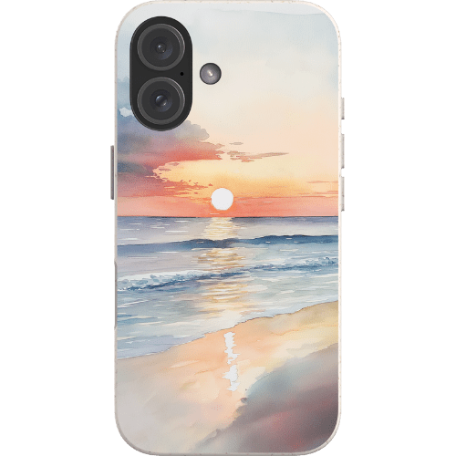 Stepping Green Phone Case Watercolor Beach Bio Case