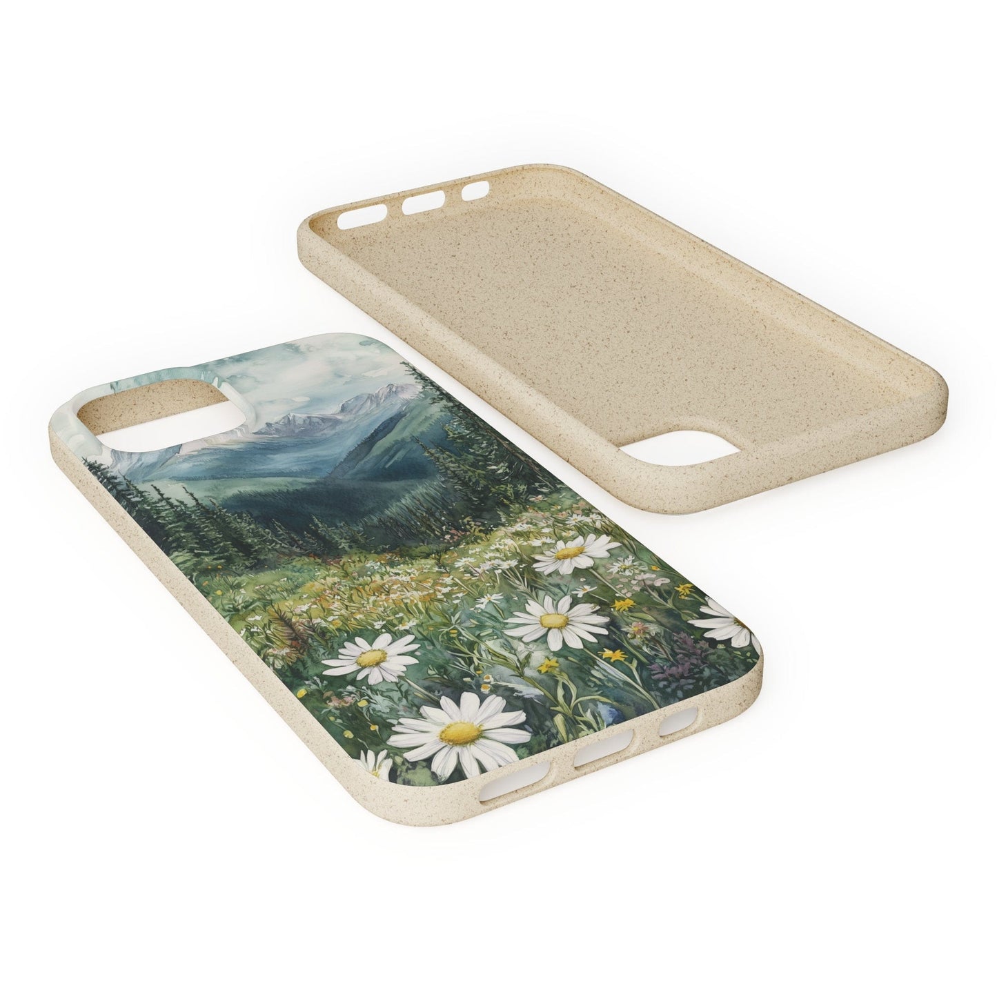 Stepping Green Phone Case Watercolor Forest Meadow Bio Case