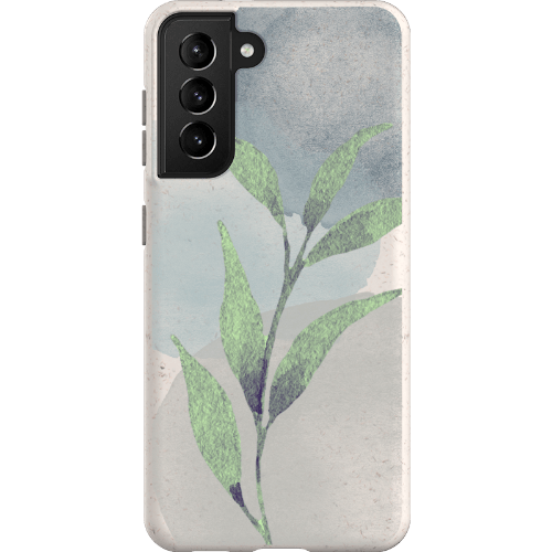 Stepping Green Phone Case Watercolor Green Leaves Bio Case