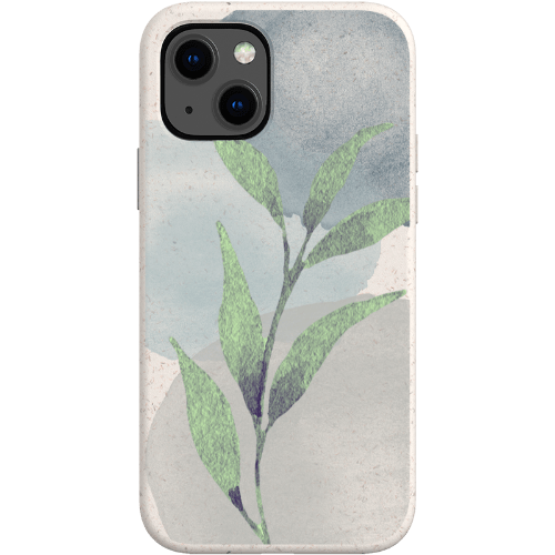 Stepping Green Phone Case Watercolor Green Leaves Bio Case