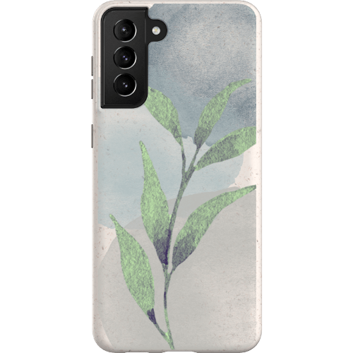 Stepping Green Phone Case Watercolor Green Leaves Bio Case