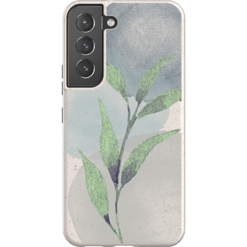 Stepping Green Phone Case Watercolor Green Leaves Bio Case
