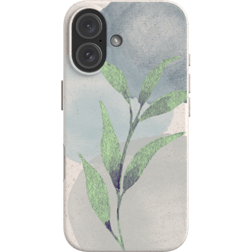 Stepping Green Phone Case Watercolor Green Leaves Bio Case