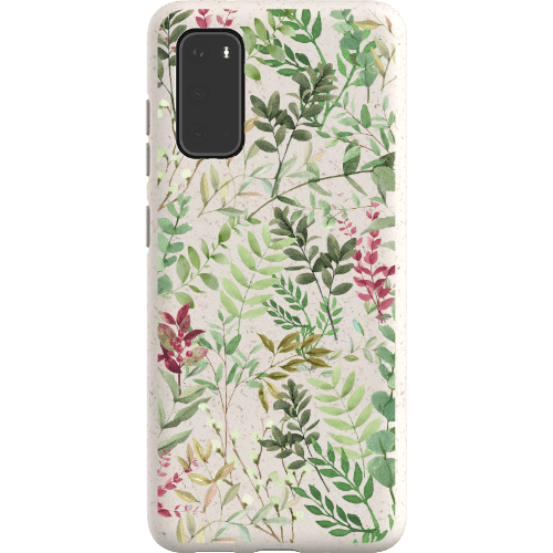 Stepping Green Phone Case Watercolor Green Leaves Bio Case