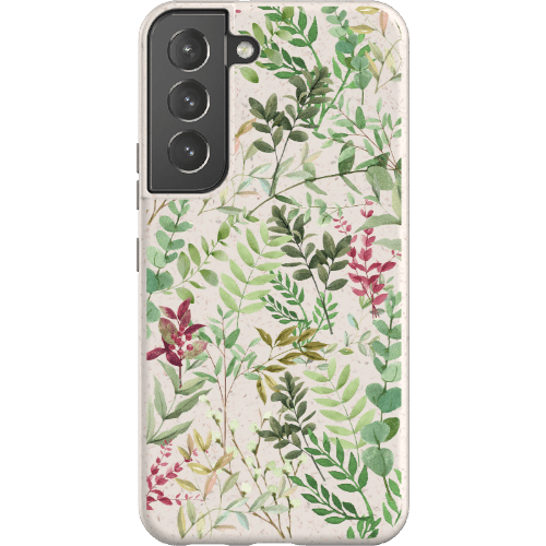 Stepping Green Phone Case Watercolor Green Leaves Bio Case