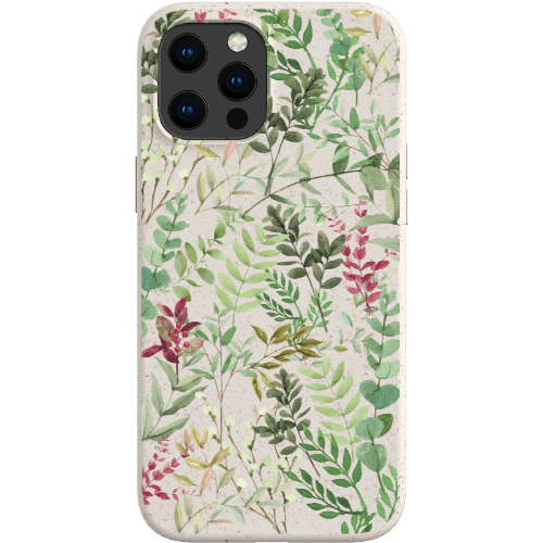 Stepping Green Phone Case Watercolor Green Leaves Bio Case