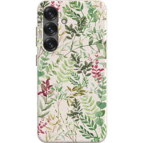 Stepping Green Phone Case Watercolor Green Leaves Bio Case