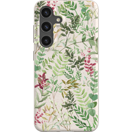 Stepping Green Phone Case Watercolor Green Leaves Bio Case